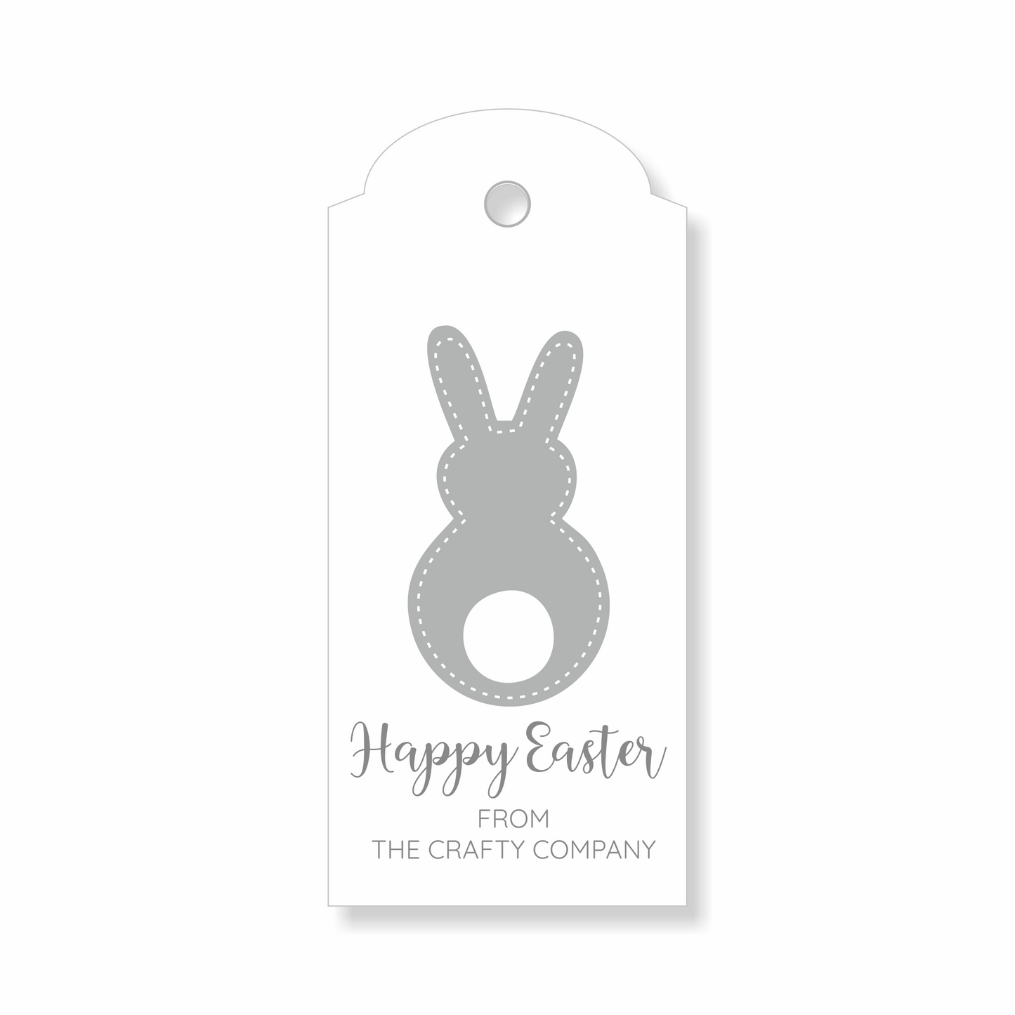 30 x Personalised Easter Gift Tags, Thank You, Labels, Easter Bunny, Custom, Tail