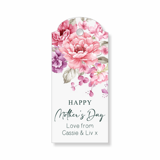 30 x Personalised Mother's Day Gift Tags, Thank You Tags, Labels, Custom Gift Tags